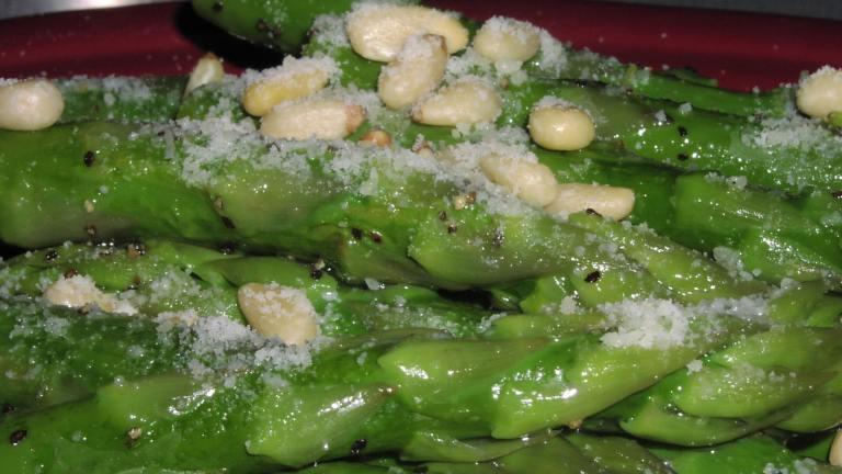 Asparagus With Pine Nuts created by teresas