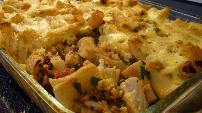 Meat and Macaroni Pie - Pastitsio Created by IngridH