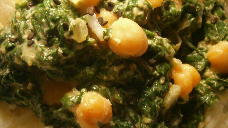 Spinach and Chickpea Ragout Created by tigerduck