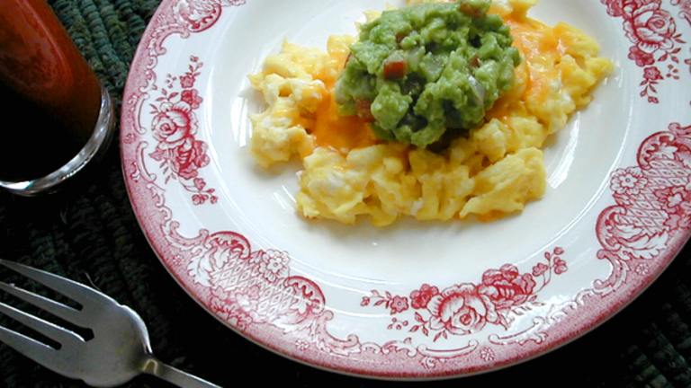 Avocado With Scrambled Eggs Created by Ms B.