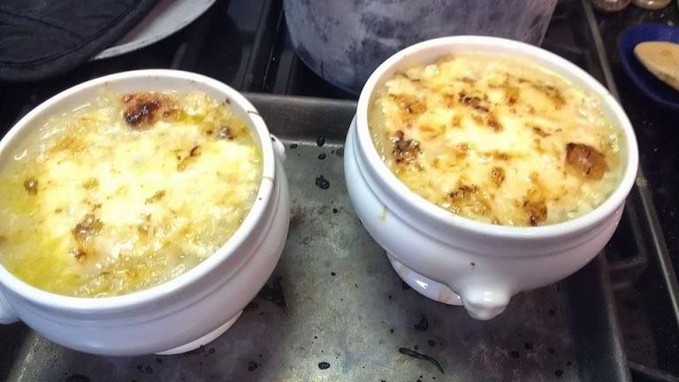 Jacques Pepin's Onion Soup Gratinee Created by laughnwitch_9386762