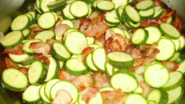 Zucchini Squash and Bacon Sauté Created by looneytunesfan