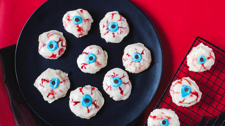 Halloween Eyeball Cookies Created by LimeandSpoon