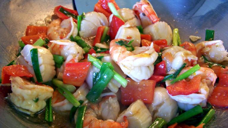 Spicy Szechuan Shrimp Stir-Fry (Low Fat) Created by Rita1652