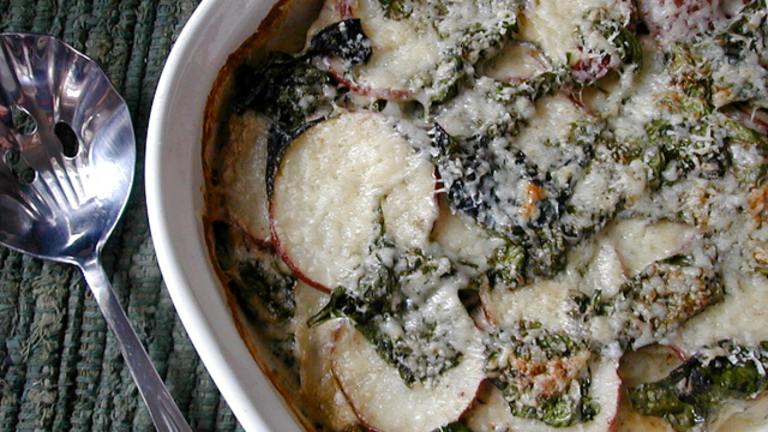Spinach and Potatoes Au Gratin Created by Ms B.