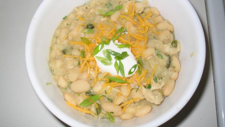 White Bean and Chicken Chili created by Chef Jean