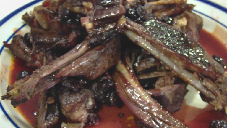 Hot & Sticky Venison Ribs With Brew Berry BBQ Sauce Created by Mamas Kitchen Hope