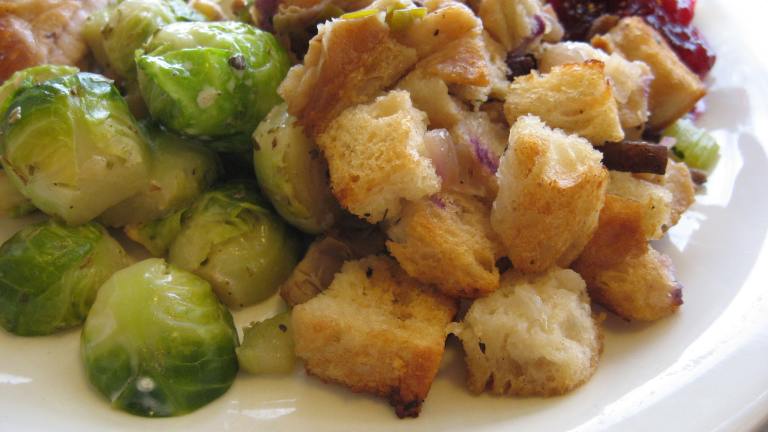 Rustic Porcini Onion Stuffing Created by averybird