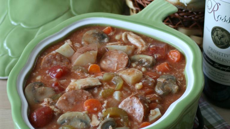 Hearty Chicken Gumbo Created by Wildflour