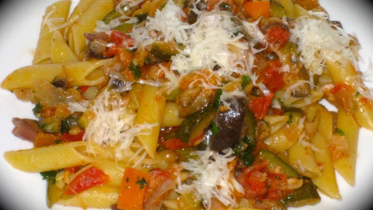 Vegetable Ratatouille With Pasta created by FrenchBunny