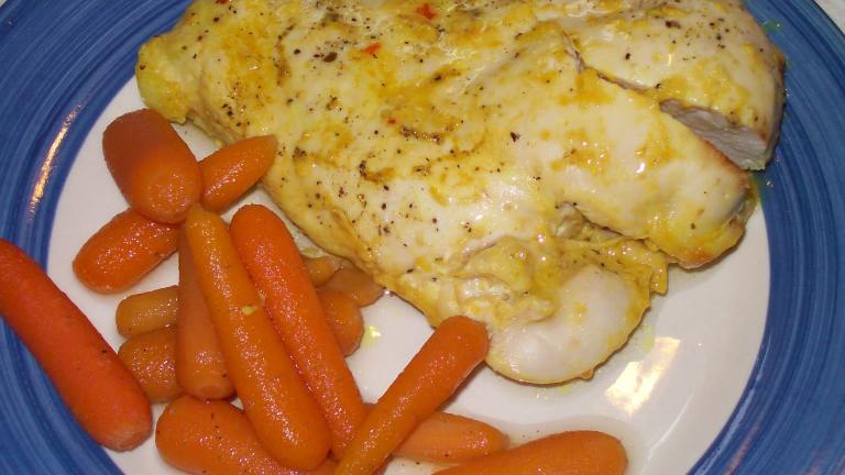 Honey-Mustard Chicken With Glazed Baby Carrots Created by AZPARZYCH