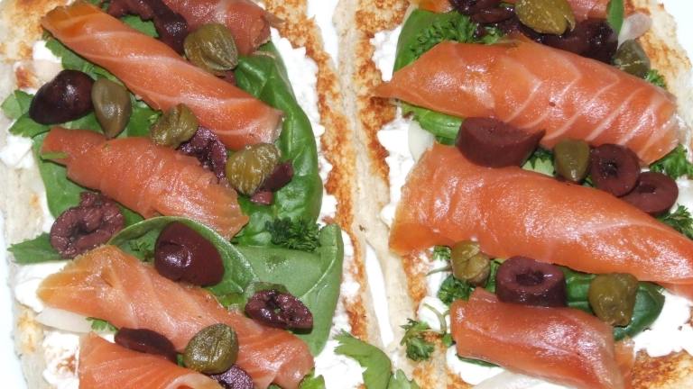 Smoked Salmon Pizza Created by Peter J