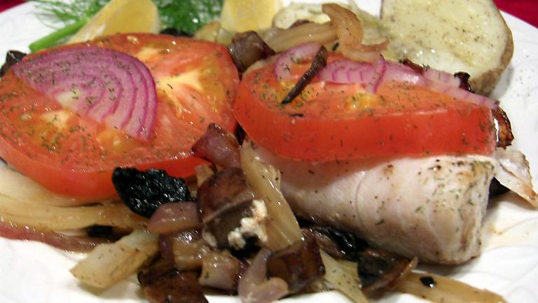 Cod With Fennel, Mushrooms, Tomato & Dill created by Derf2440