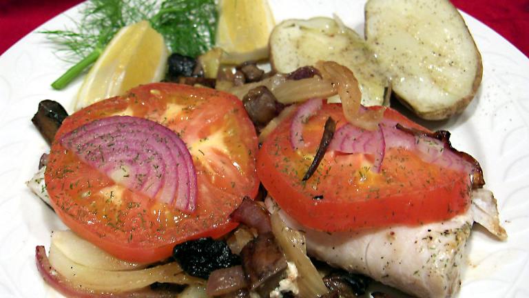 Cod With Fennel, Mushrooms, Tomato & Dill Created by Derf2440