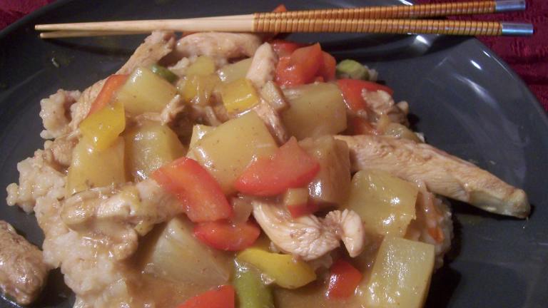 Orange-Pineapple Ginger Chicken Created by lazyme
