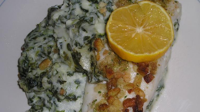 Fish and Chip Bake With Spinach and Sour Cream Created by Deb G