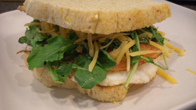 Fried Egg Sandwiches With Pancetta and Arugula created by chieming