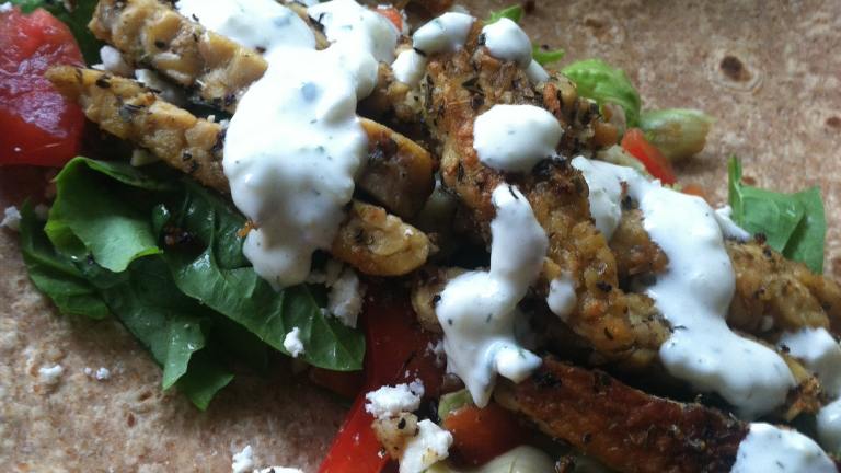 Tempeh Gyros and Tzatziki created by januarybride 