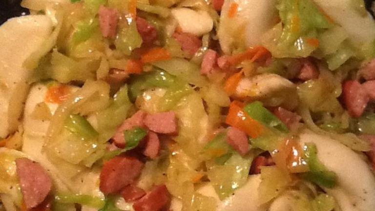 Pierogies and Kielbasa Skillet Casserole created by seal angel