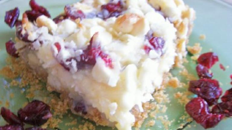 White Chocolate, Cranberry and Coconut Bar Cookies Created by lauralie41