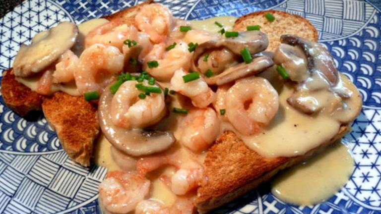 Shrimp Newburg on Toast Points created by Outta Here