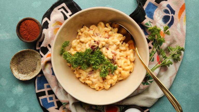 Meatless Italian Macaroni Bake Created by Probably This