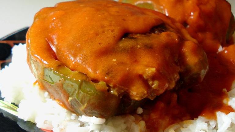 Mom's Top-Of-The-Stove Stuffed Bell Peppers created by Marg CaymanDesigns