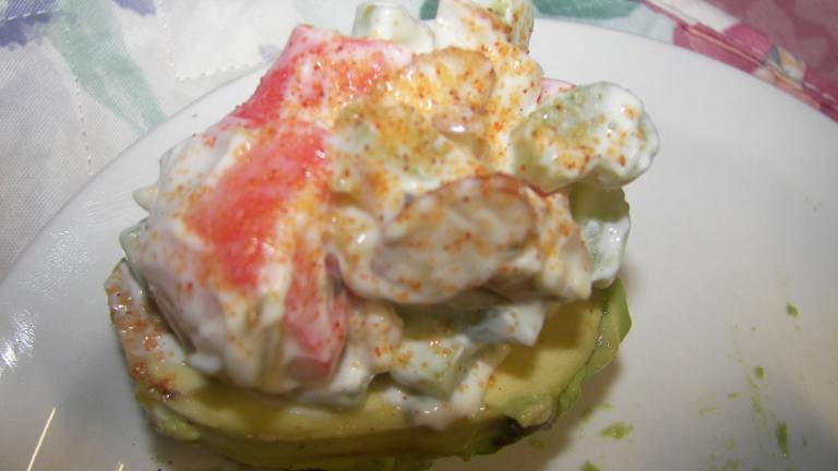Crab Stuffed Avocado Created by gertc96