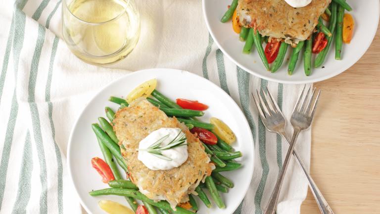 Potato-Rosemary Crusted Fish Fillets Created by DeliciousAsItLooks