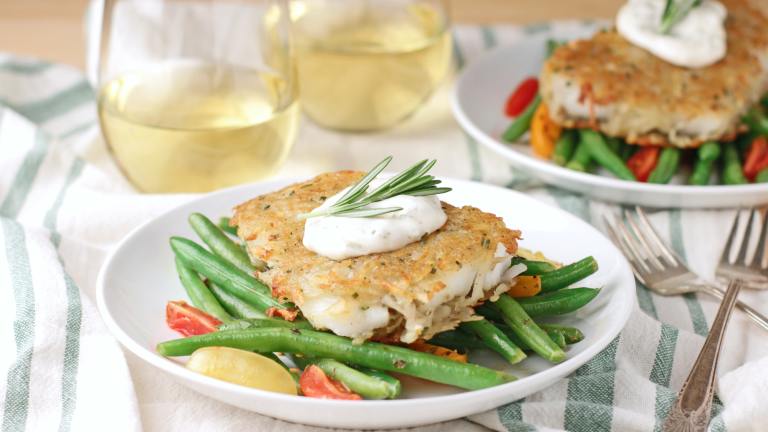 Potato-Rosemary Crusted Fish Fillets Created by DeliciousAsItLooks