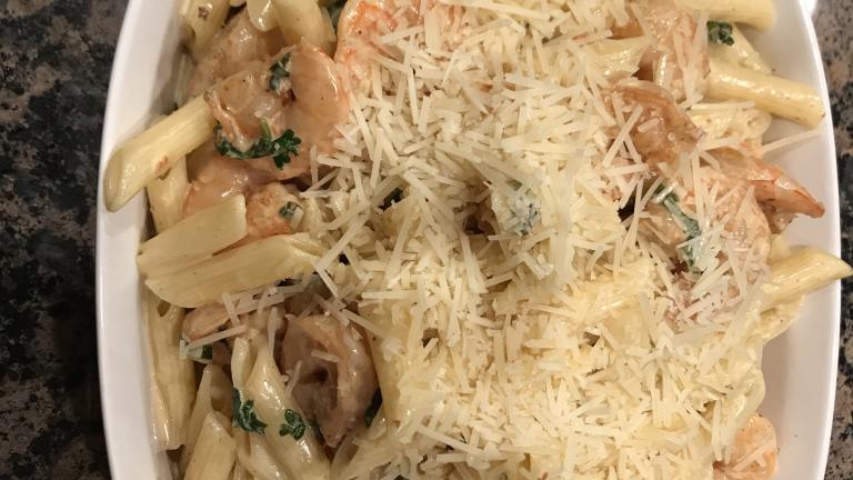 Shrimp and Pasta With Creole Cream Sauce Created by Alicia M.