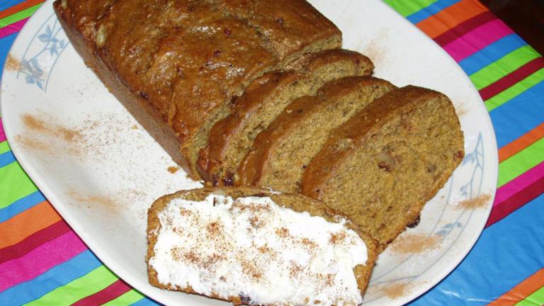 New England Harvest Cranberry Pumpkin Bread Created by Midwest Maven
