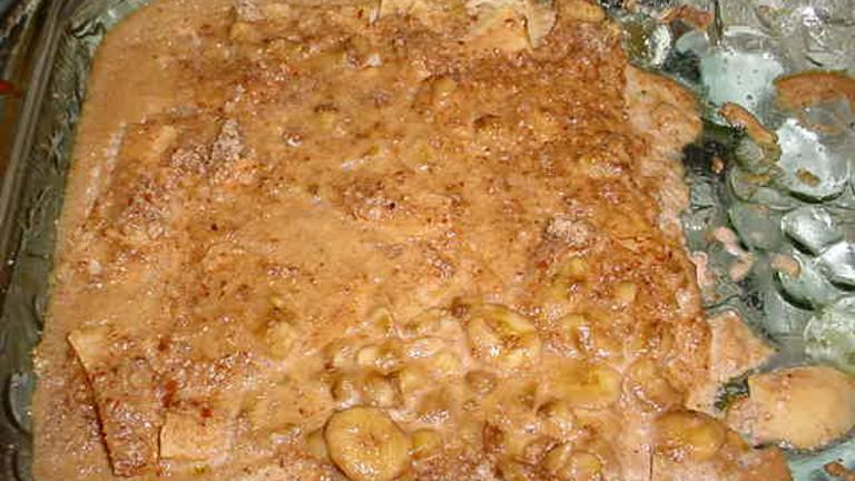 Apple, Banana Casserole With Almonds Created by NoCookDonna