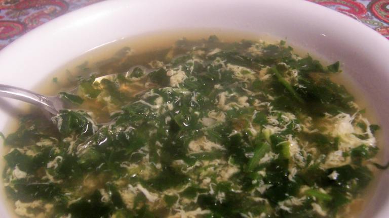 Michele's Spinach Egg Drop Soup Created by Parsley