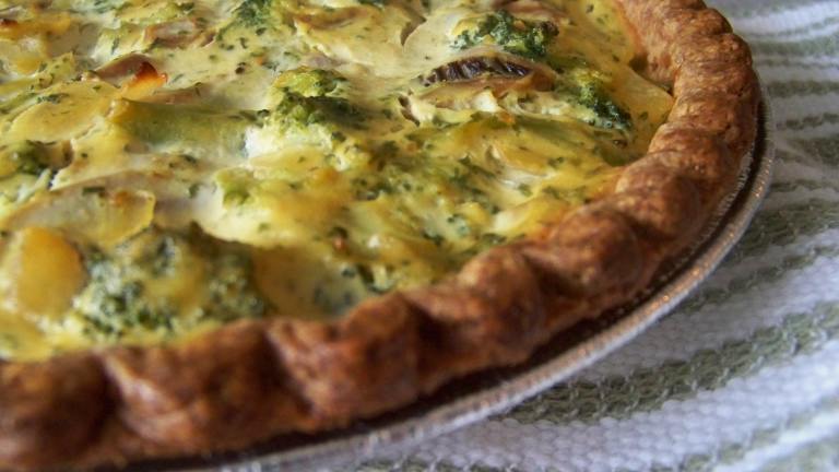 Spinach and Mushroom Tofu Quiche Created by Prose