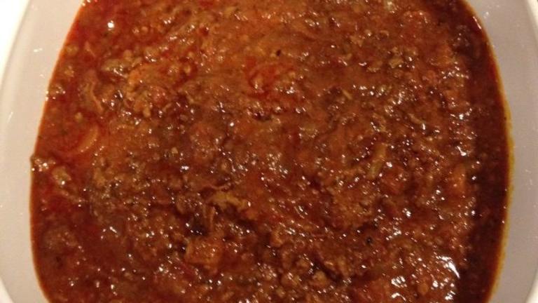 Delicious Veal and Pork Bolognese Sauce created by Barenakedchef