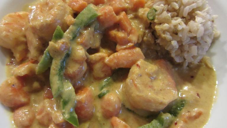 Shrimp in Yellow Curry (Gang Lueng Goong) Created by Sharlene~W