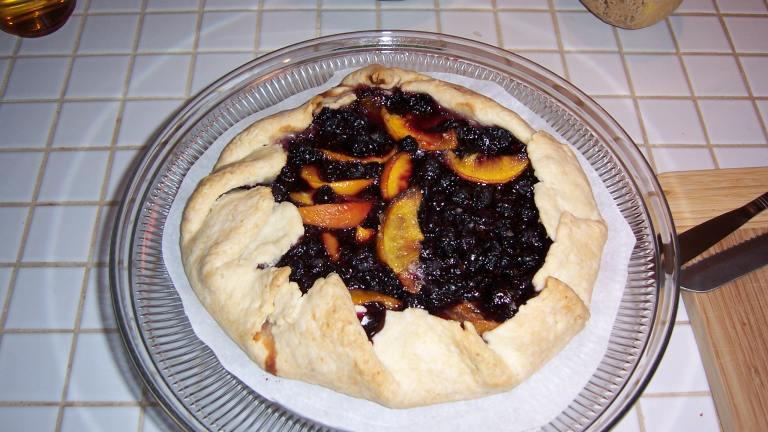 Nectarine and Blueberry Tart created by Jessimaus
