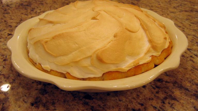 Pineapple Sour Cream and Meringue Pie Created by New Mom Kate