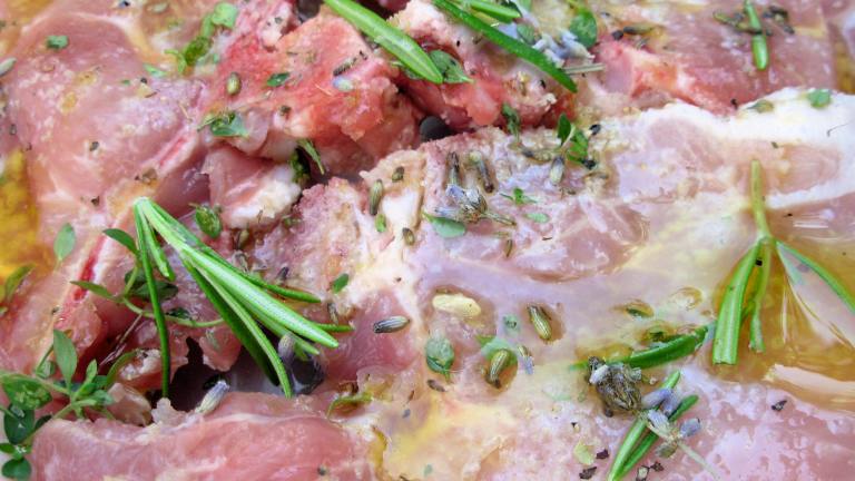 Grill Pork  With Rosemary and Lavender Created by French Tart