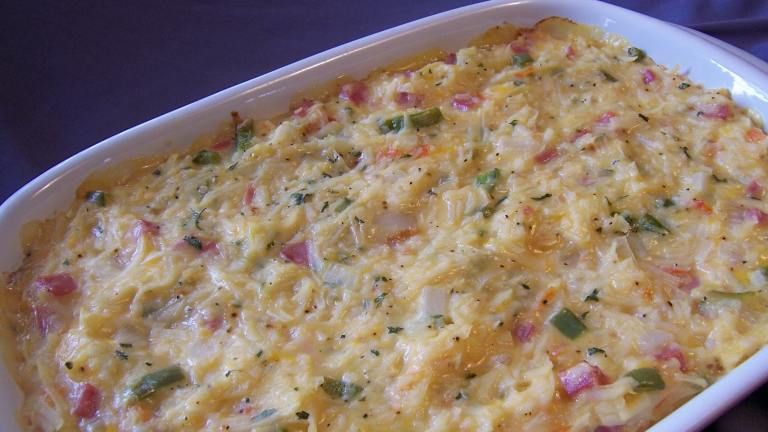 Cheesy Loaded Hash Browns Casserole Created by Parsley