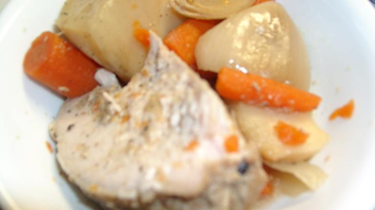 Garlic Pork Roast (For the Slow Cooker) created by sloe cooker