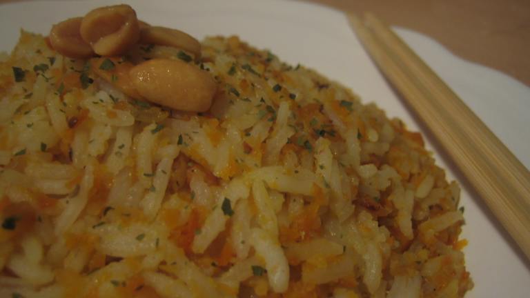 Carrot Rice with Peanuts created by Elodie