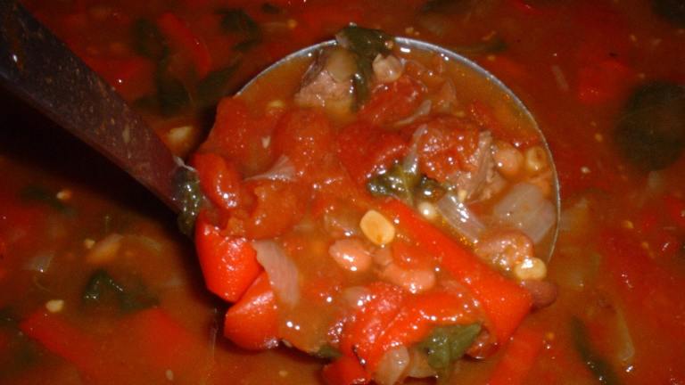 Beef Fajita Soup Created by Doing it Right