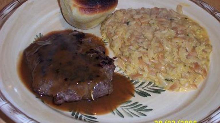 Ground Sirloin Steaks With Brown Gravy Created by ShortyBond