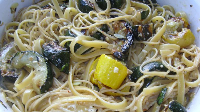 Grilled Summer Squash With Fettuccine created by mary winecoff