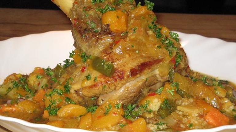 Lamb Shanks  & Apricots created by The Flying Chef