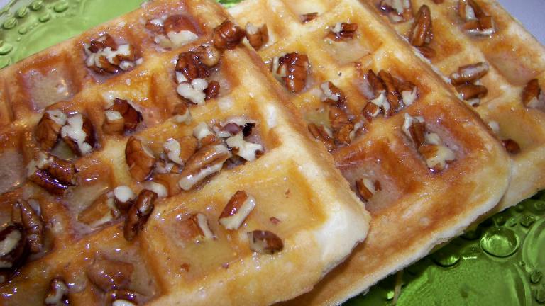 Country Waffles With Maple Pecan Butter created by Baby Kato