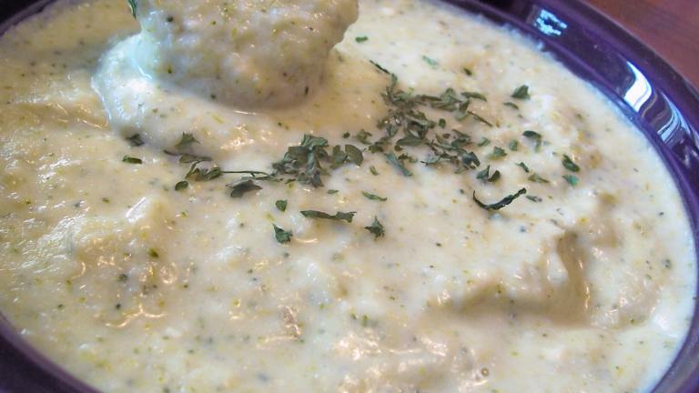 Vegan Broccoli and Cauliflower Bisque created by Parsley