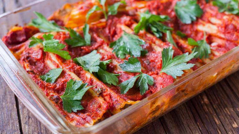 Kid Pleaser Vegetarian Manicotti Created by DianaEatingRichly